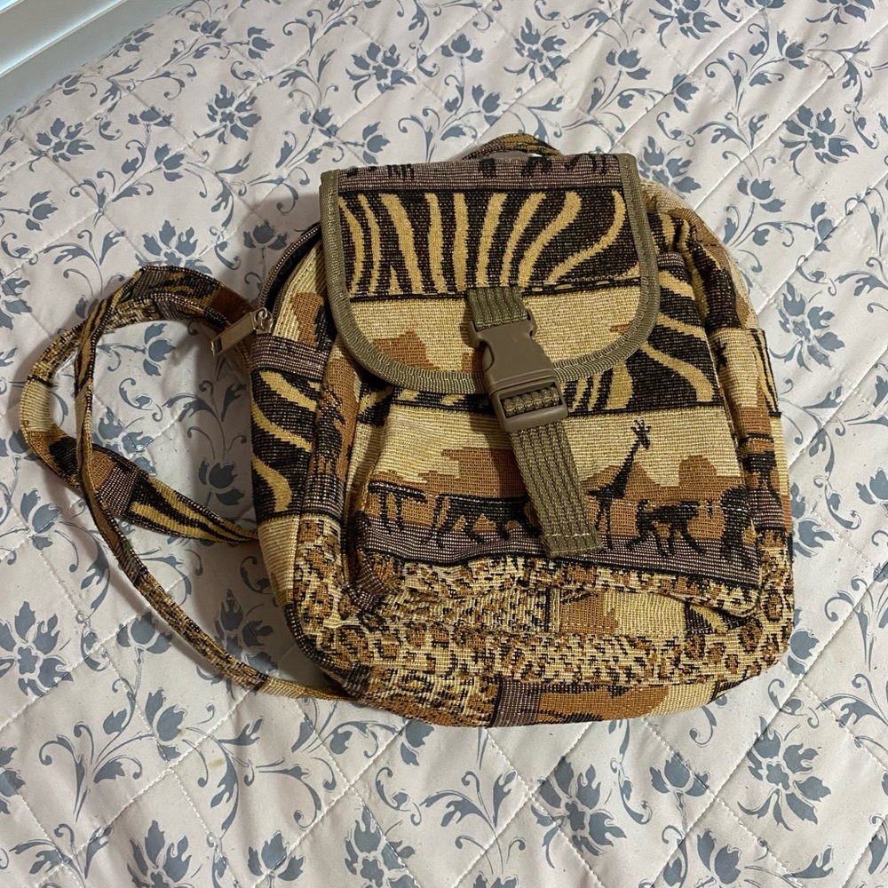 Festival Safari Print Mini Back Pack